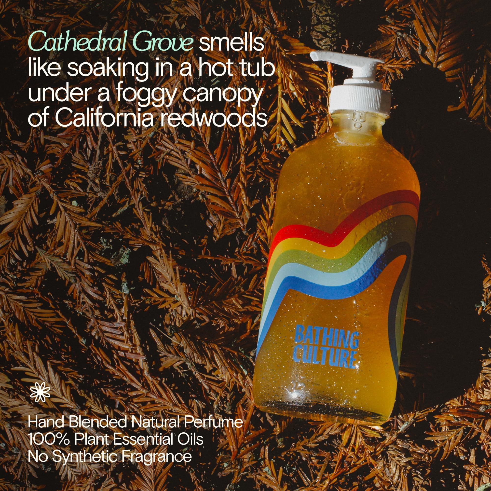 Bathing Culture - Organic Mind + Body Wash | Natural, Biodegradable, Sustainable, Vegan Personal Care (16 fl oz, Cathedral Grove)